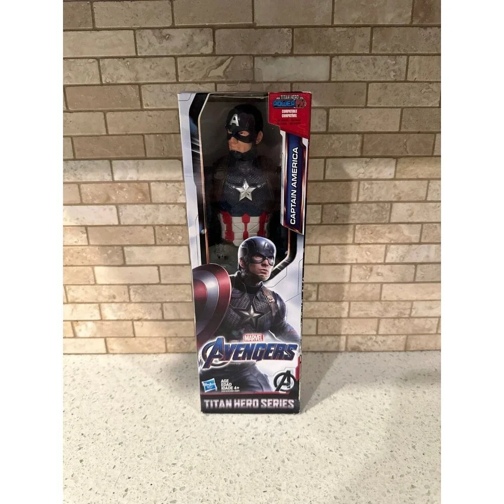 Captain America 12" Marvel Toy Action Figure Avengers Endgame Titan Hero Series - Picture 1 of 2